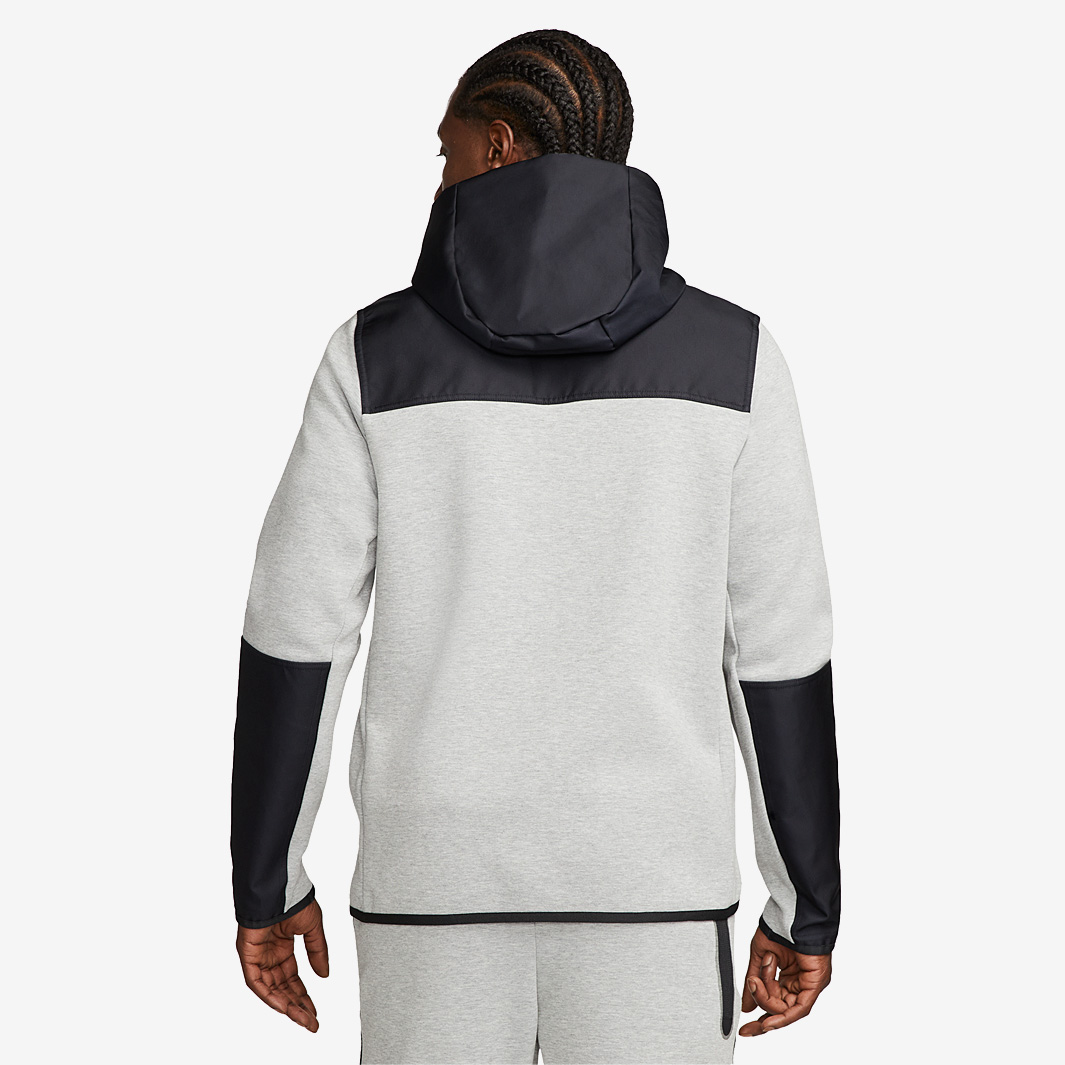 Nike Sportswear TCH FLC HZ - Felpa - dark grey heather/black/grigio