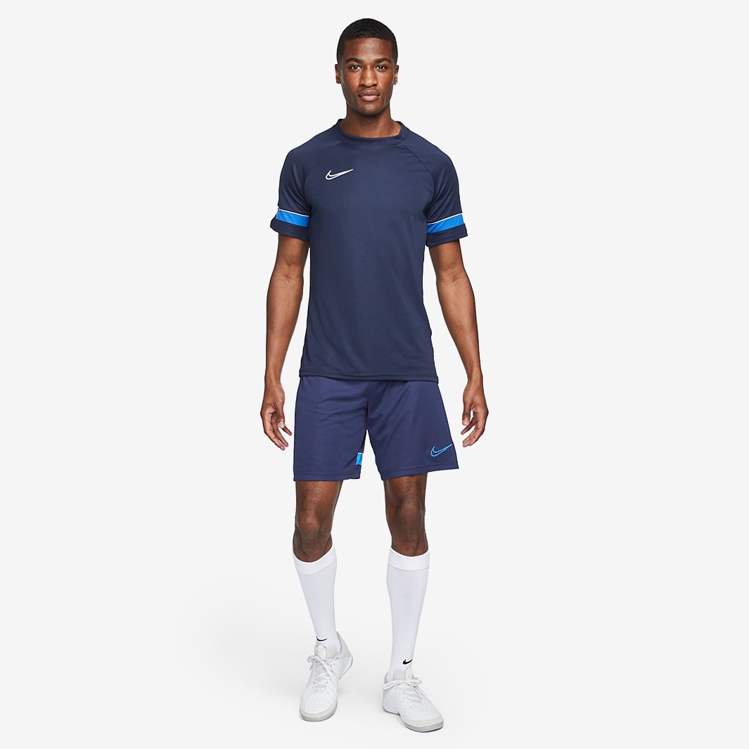 Nike Dri-Fit Academy Pro SS Top - Obsidian/White/Royal Blue