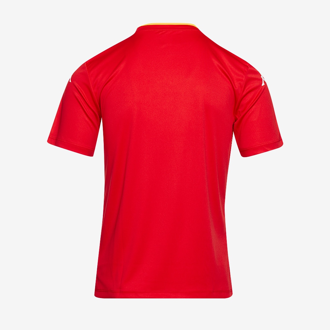 Kappa BUGO SS Shirt - Red/Yellow Chrome - Mens Football Teamwear | Pro ...