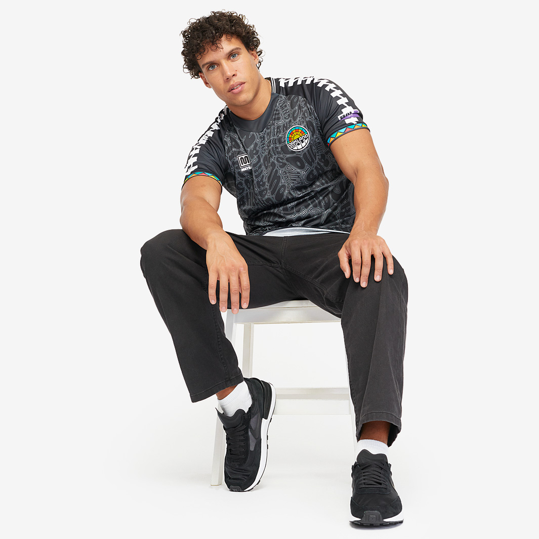 Maillot Meyba Oakland Roots 'Power To The People' - Noir - Homme Taille L - Occasion