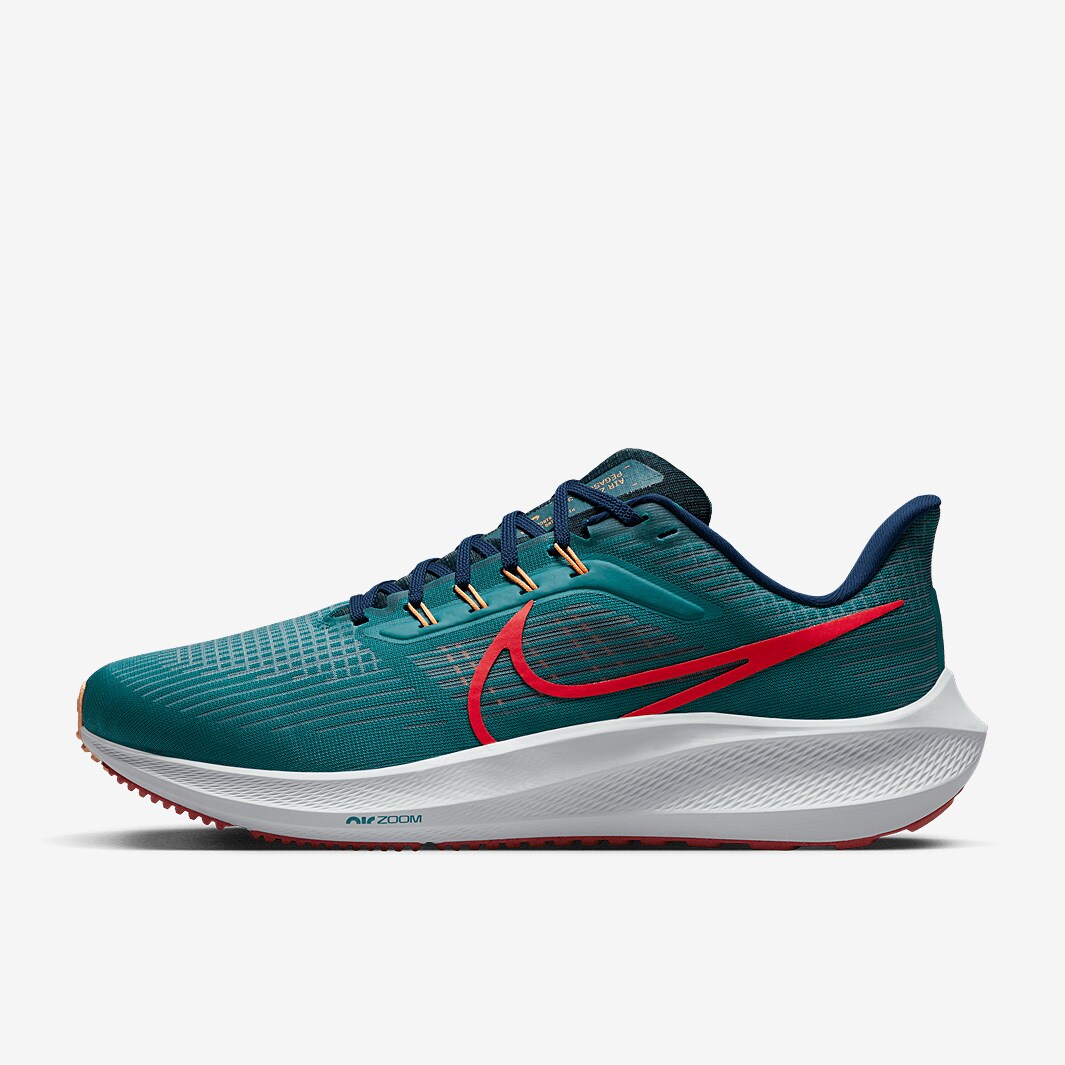 Nike Air Zoom Pegasus 39 4E Bright Spruce Lt Crimson Valerian Blue Mens Shoes Pro Direct Running