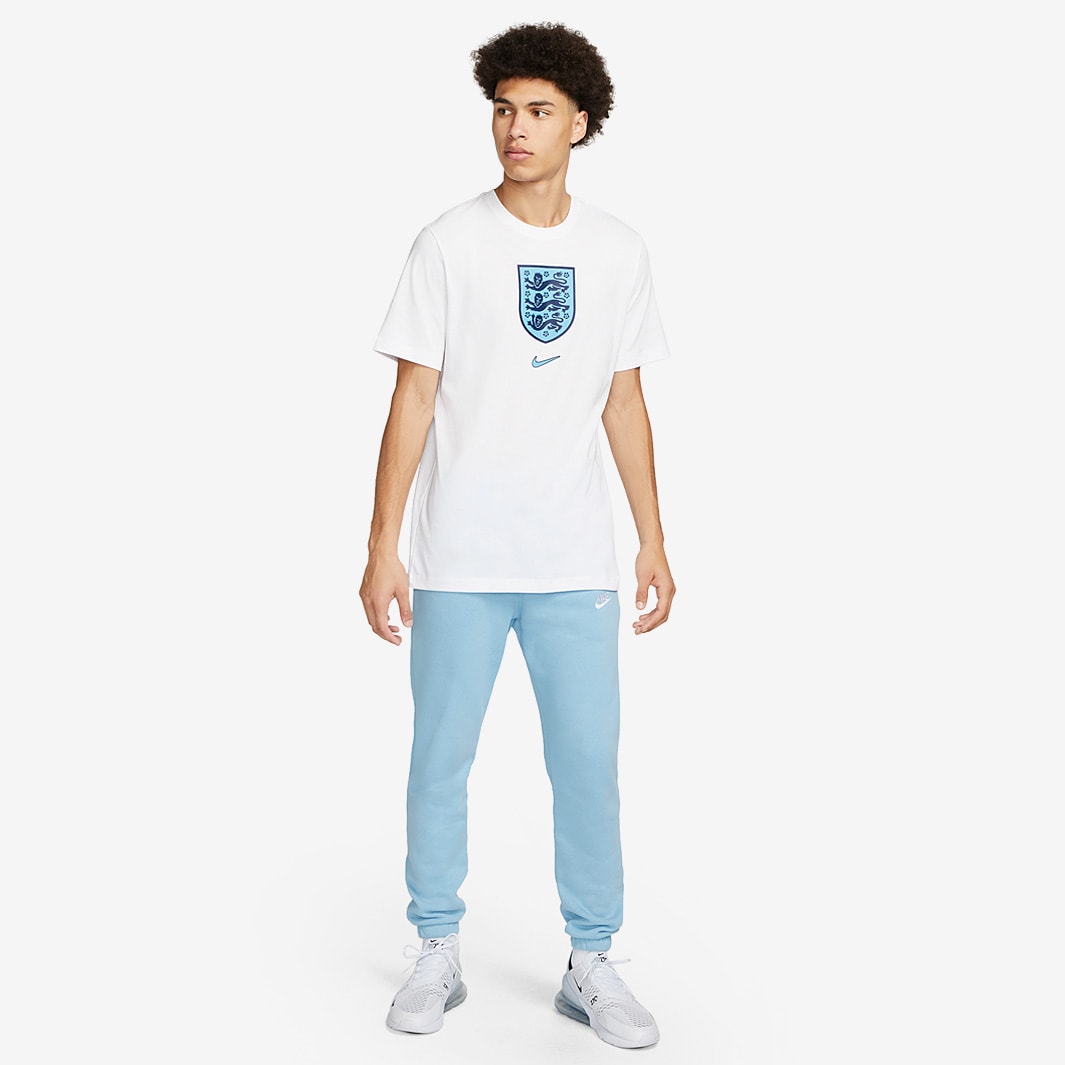Nike England 22/23 Crest Tee - White - Mens Replica