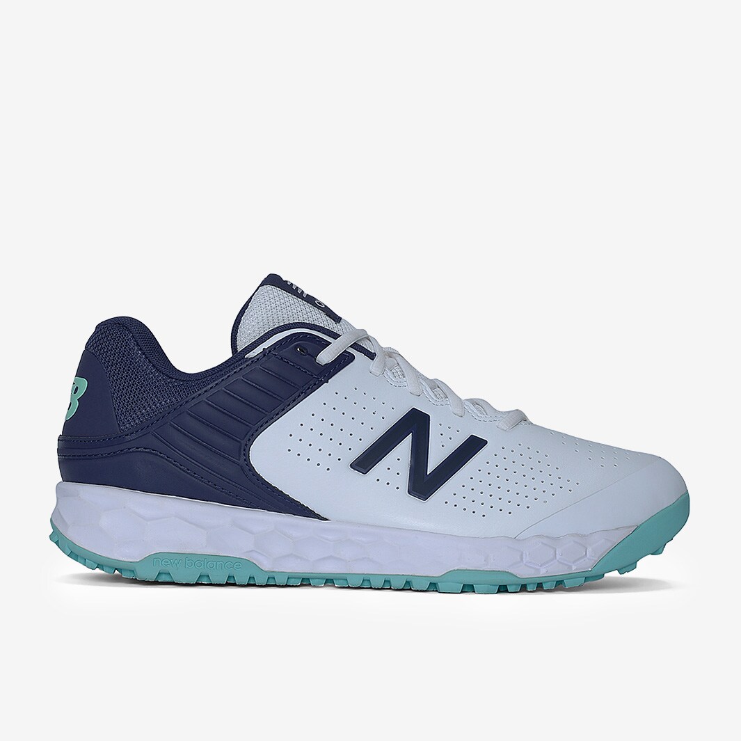 New Balance CK4020 Junior Turf Shoe White/Blue/Mint Boys Shoes