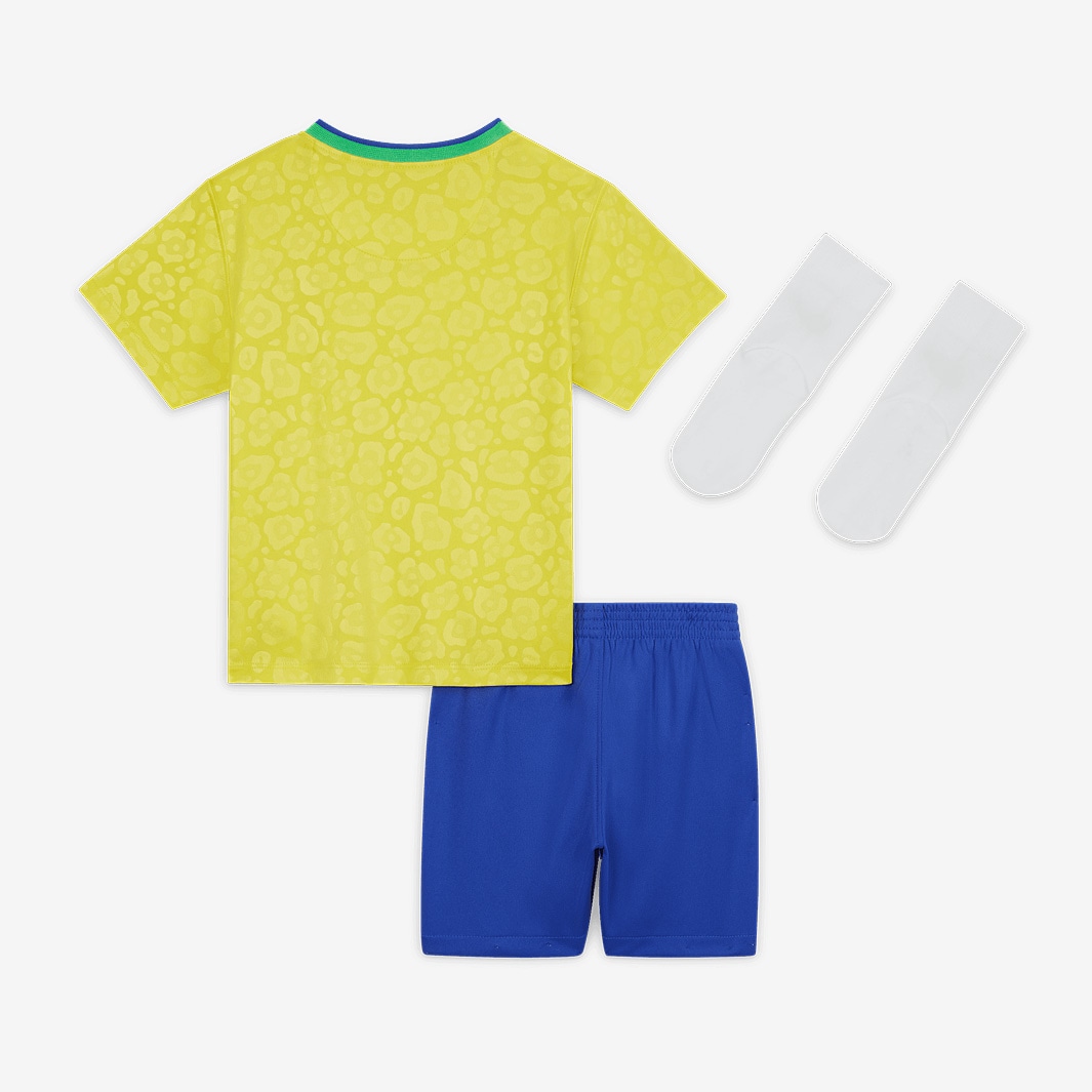 Nike Brazil Infants 22/23 Nike Dri-Fit Home Kit - Dynamic Yellow ...
