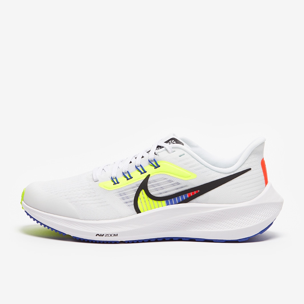 Nike Boys Air Zoom Pegasus 39 - Boys Shoes - White/Black-Volt-Racer Blue