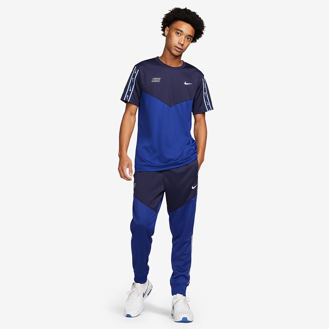 T-Shirt Nike Sportswear Repeat Bleu Royal Profond/Bleu Noirci