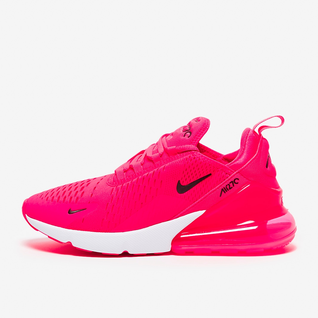 Nike Sportswear Womens Air Max 270 Hyper Pink Black White Pink Blast Trainers Womens Shoes