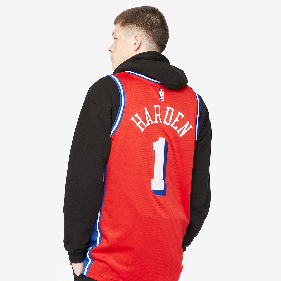 売れ筋商品|||ジョーダン Tシャツ トップス レディース Men's James Harden Red Philadelphia 76ers Statement Edition Swingman Jersey Red James Harden Statement Authentic Jersey - LA CLIPPERS TEAM STORE