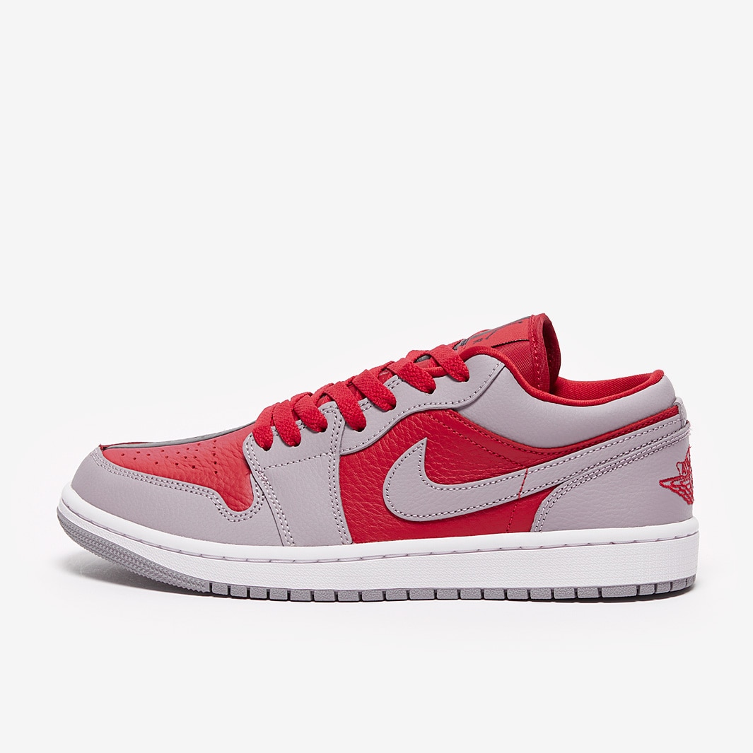 Womens Air Jordan 1 Low SE - Gym Red/Cement Grey/Black/White - Womens ...