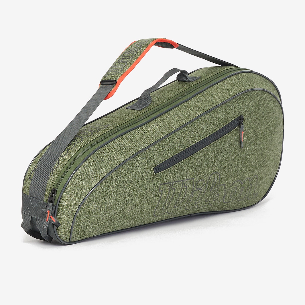 Wilson Team 3 Pack Racket Bag - Heather Green - Bags & Luggage | Pro ...