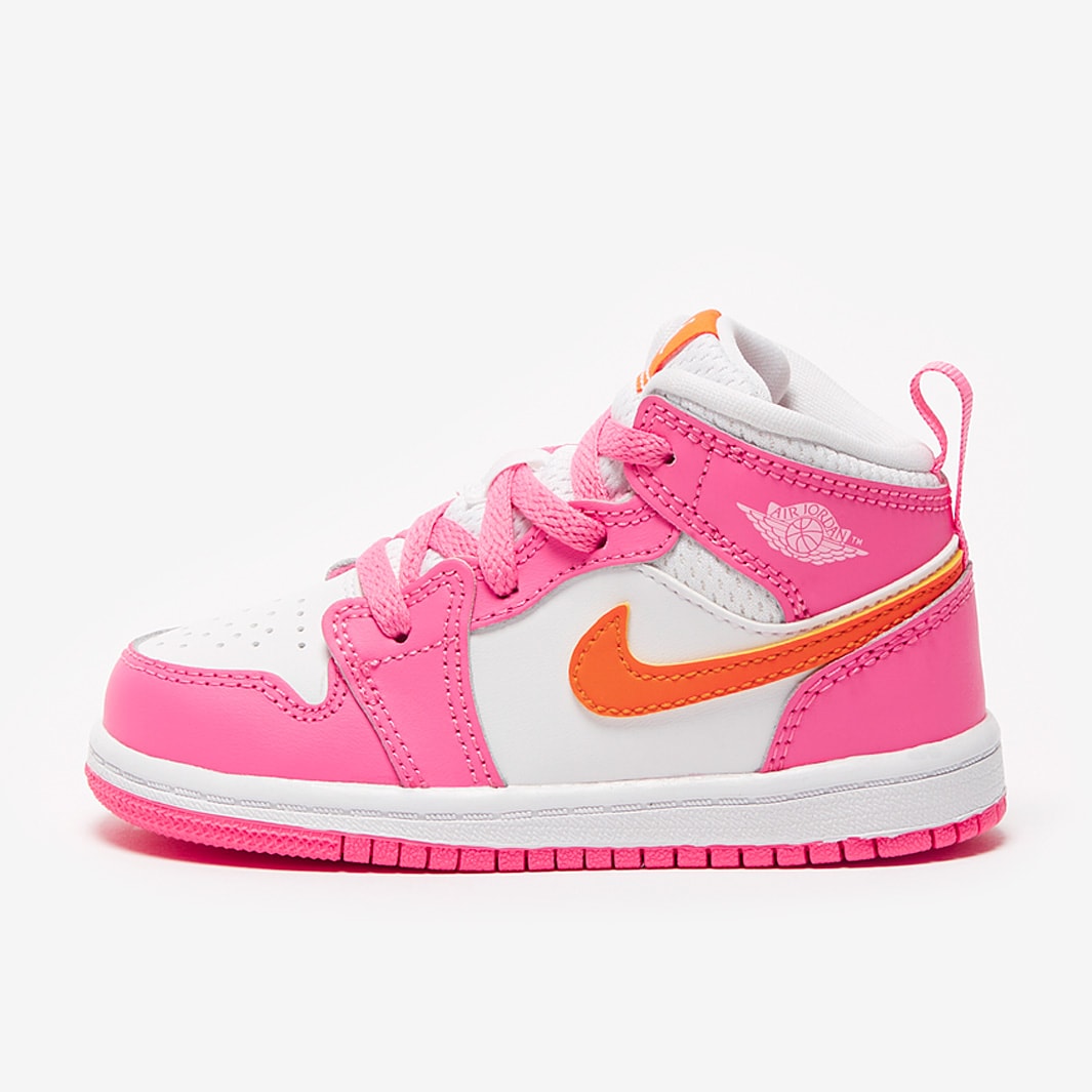 Jordan Mid Toddlers (TD) Pinksicle/Safety Orange/White Girls