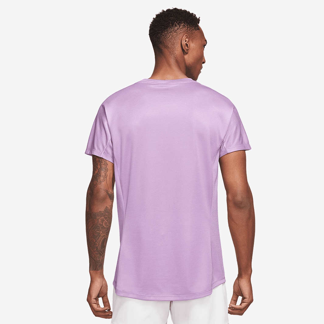 Nike Dri-FIT Rafa Challenger Shortsleeve Top - Rush Fuchsia/White ...