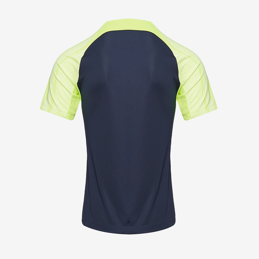 Nike Dri-Fit Strike 23 SS Training Shirt - Obsidian/Volt/White - Mens ...