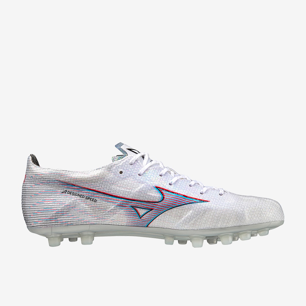 Mizuno Alpha Made In Japan AG - White/Ignition Red - Mens Cleats |