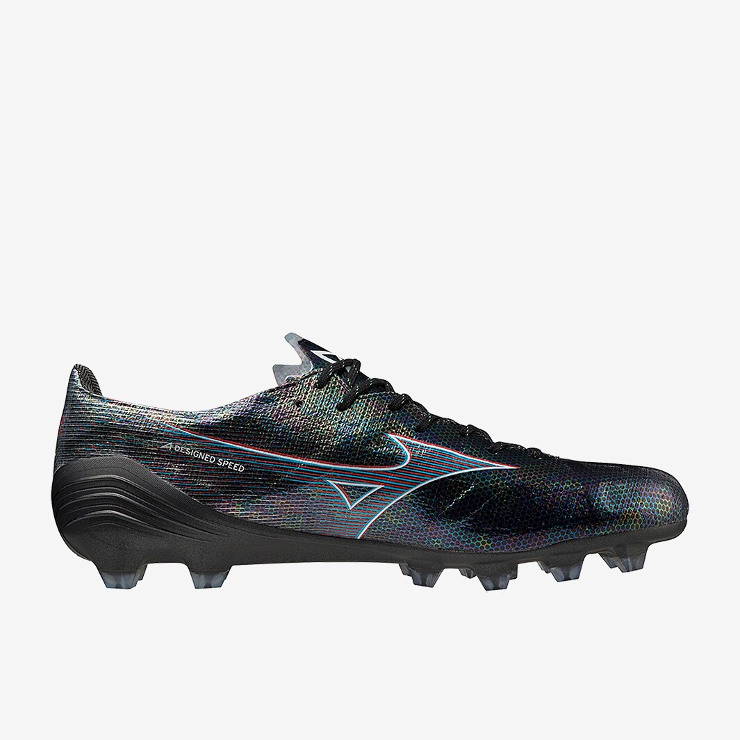 Mizuno Alpha Made In Japan AG Black/Ignition Red Mens Cleats