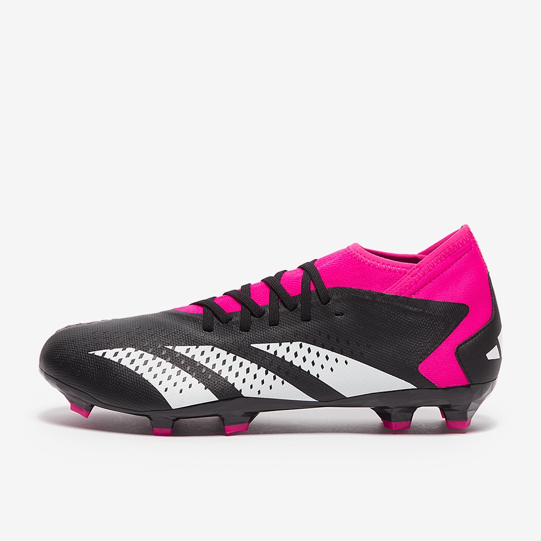 adidas Predator Accuracy.3 FG - Core Black/White/Team Shock Pink - Mens  Boots |