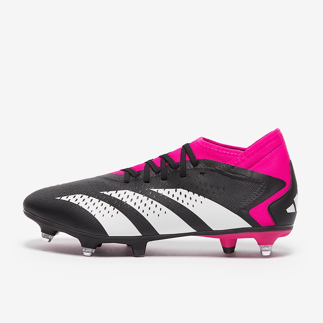 adidas Predator Accuracy.3 SG - Noir/Blanc/Rose Equipe Choc - Chaussures de foot Homme | Pro 
