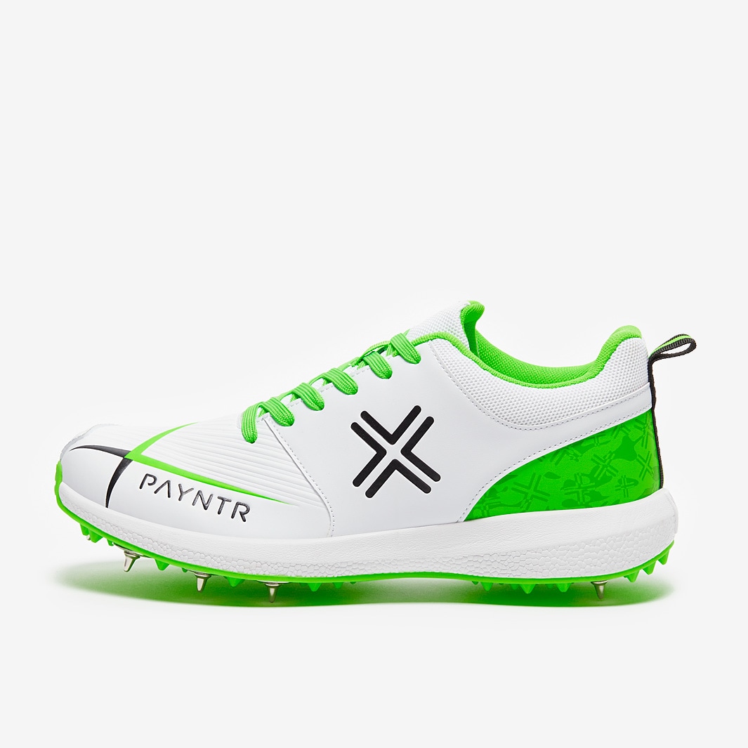 Payntr V Cricket Spikes Green Mens Shoes ProDirect Soccer