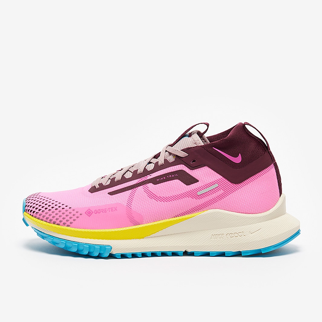 Nike Womens React Pegasus Trail 4 GTX - Pink Spell/Active Fuchsia-Night ...