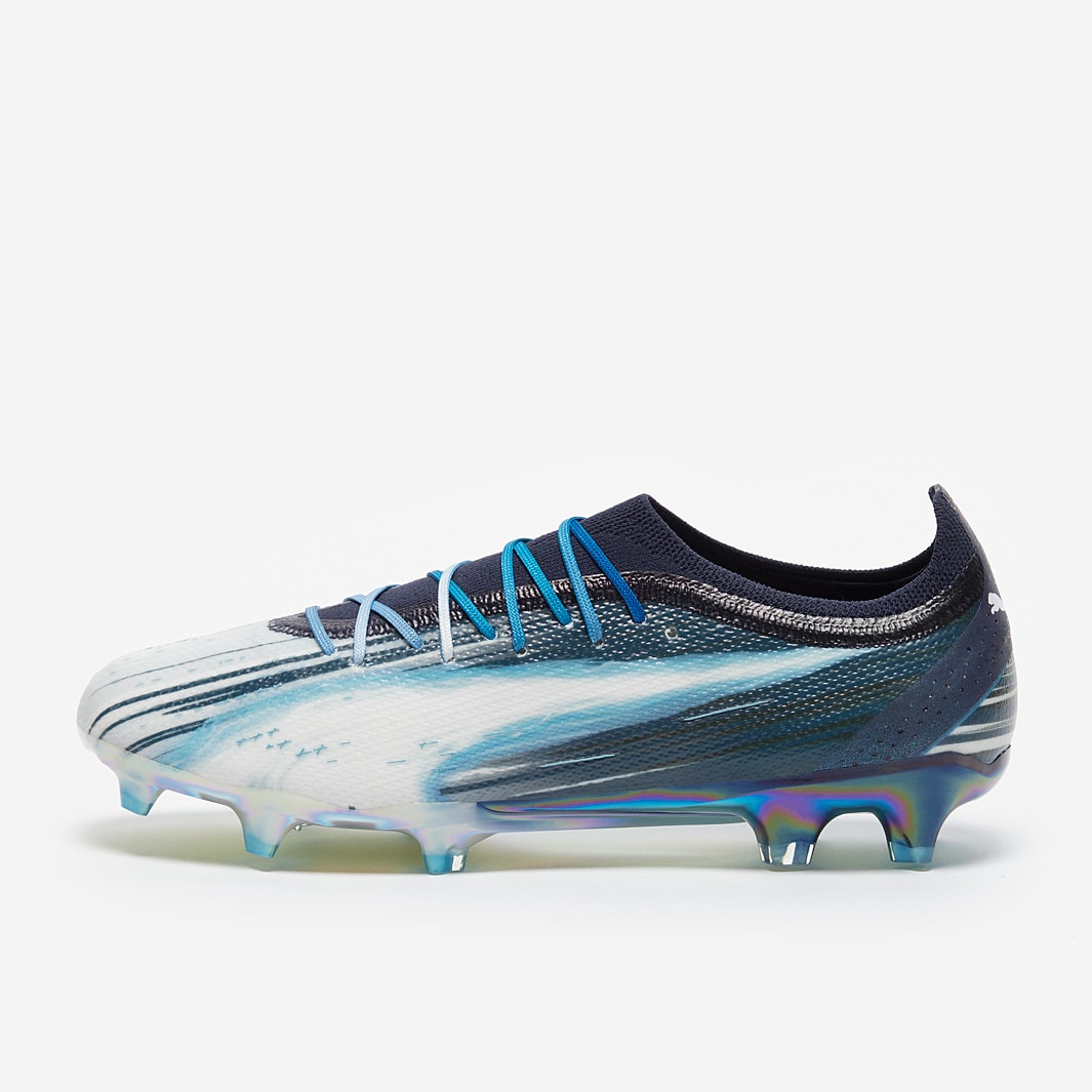 Puma Ultra Ultimate Elements FG AG Puma Navy Puma White Bright Aqua Mens Cleats Pro Direct Soccer