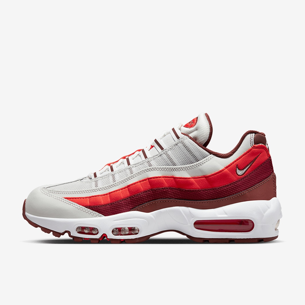 Nike Sportswear Air Max 95 Photon Dust WeiB Dark Pony Picante Rot Herrenschuhe Pro Direct Soccer