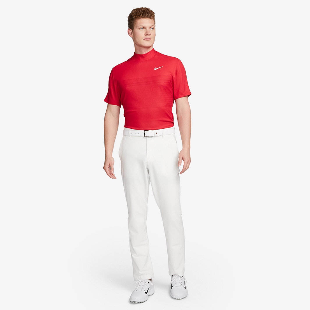 Nike men's tiger woods red mock neck golf polo online