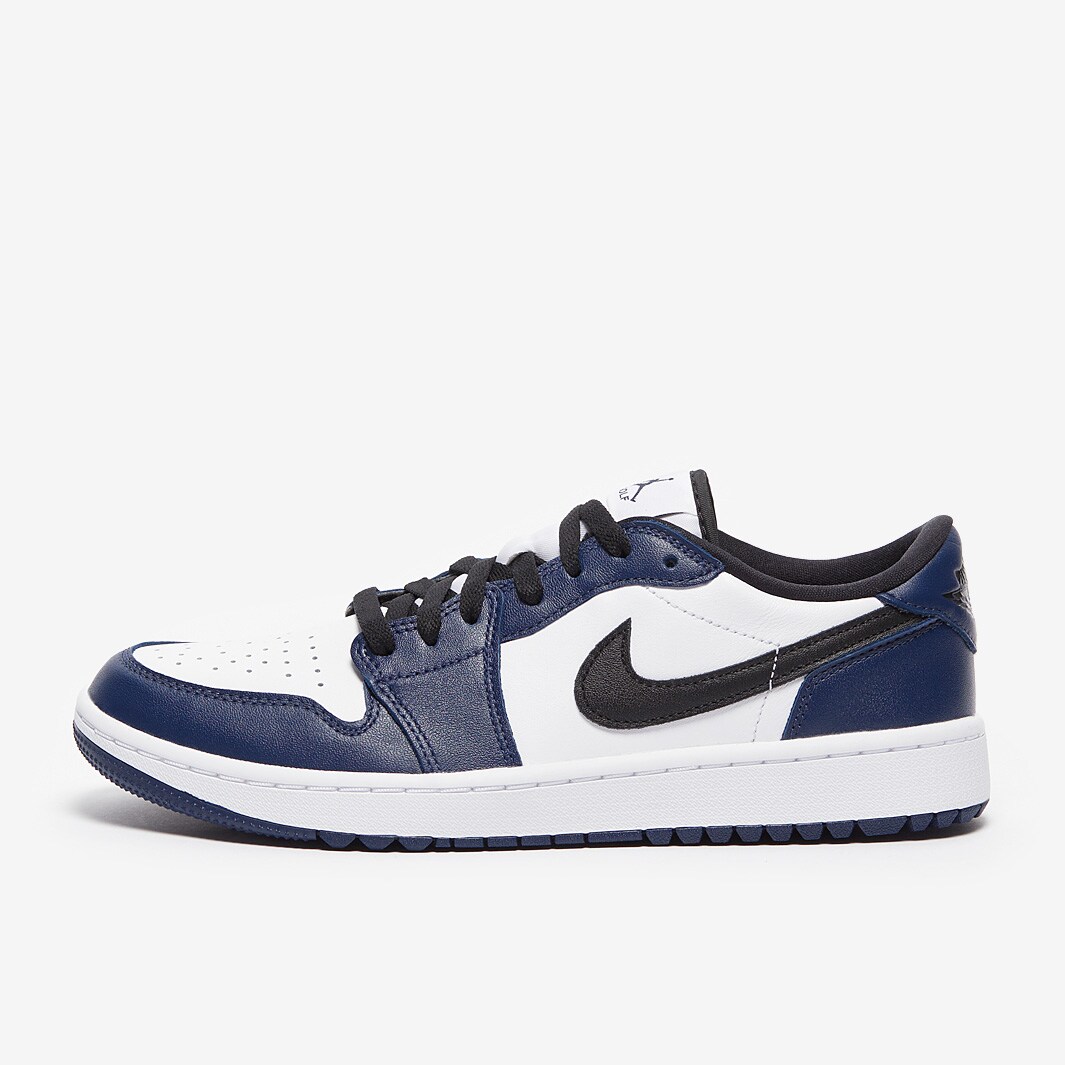 Jordan Air 1 Low G - White/Black/Midnight Navy - Mens Shoes | Pro