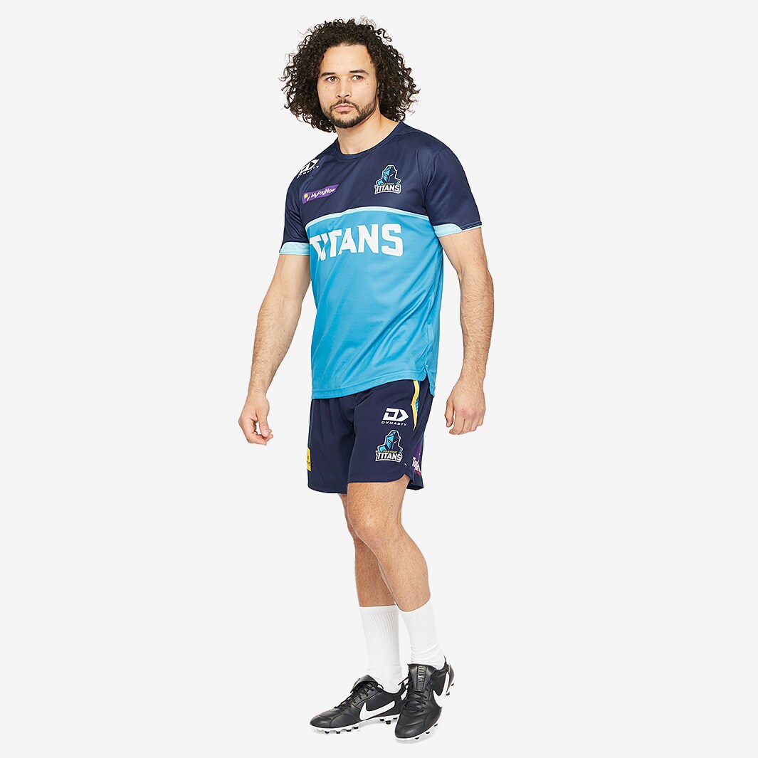 2023 Gold Coast Titans Mens Navy Alternate Training Tee – Gold