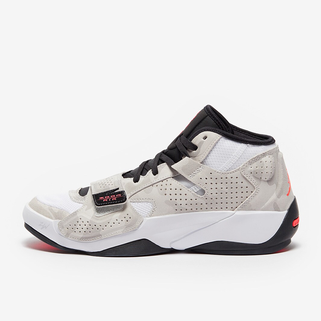 Jordan Zion 2 - White/Flash Crimson/Black/Photon Dust - Mens