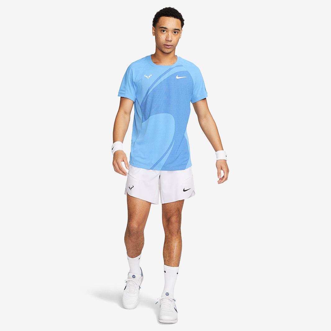 Nike DriFIT Rafa ADV Shortsleeve Top University Blue/White Mens