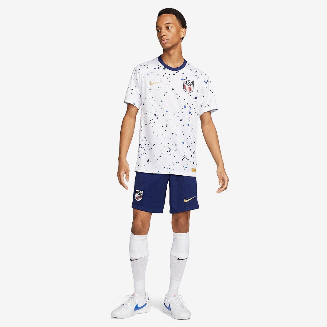 Nike USA 23/24 Dri-Fit Stadium Home Short - Loyal Blue/Metallic