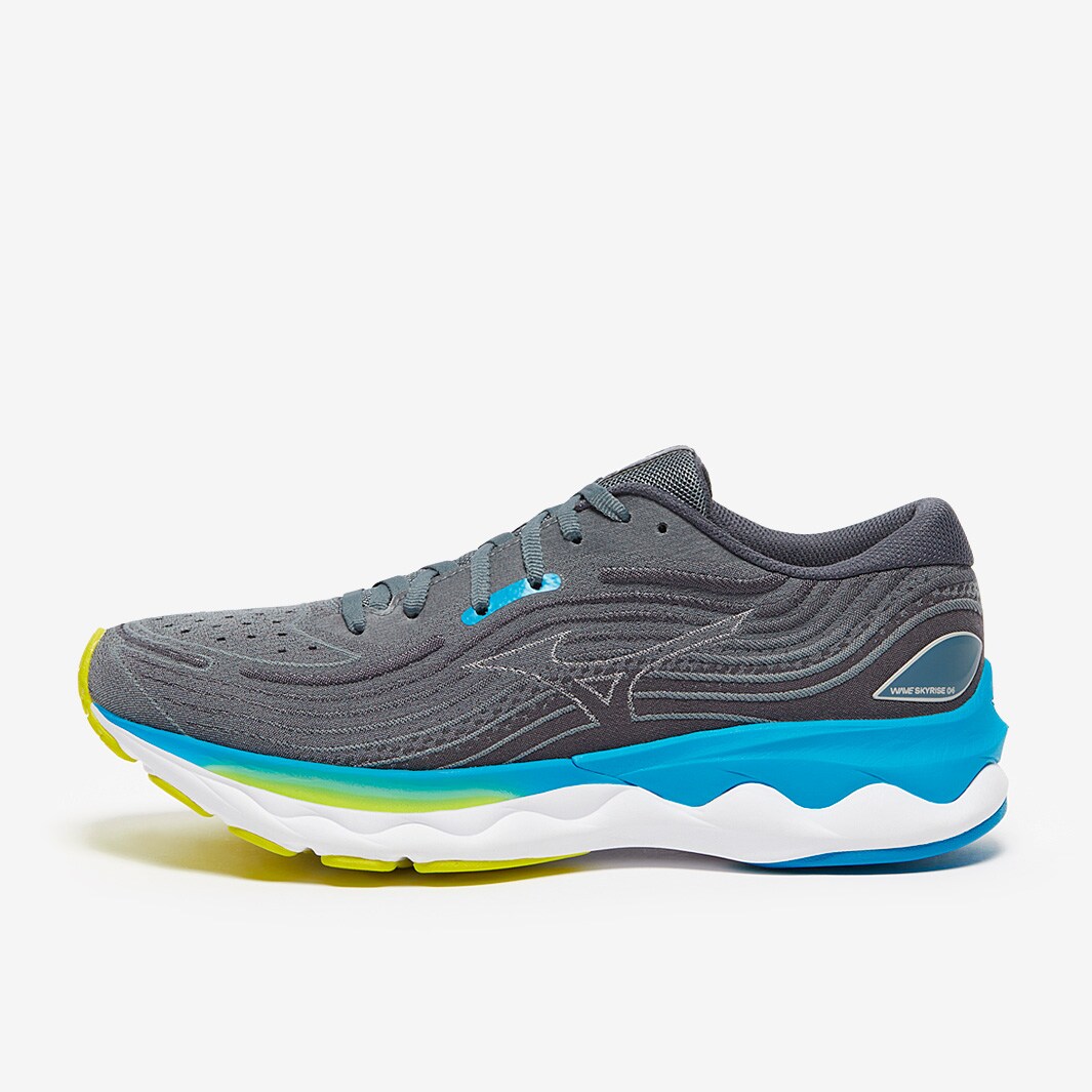 Mizuno Wave Skyrise 4 - Stormy Weather/Pearl Blue/Jet Blue - Mens Shoes ...