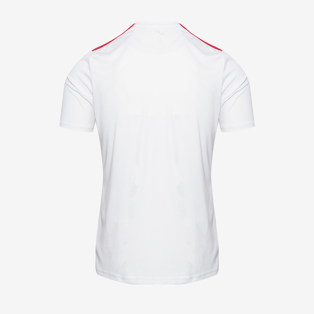 Joma Championship VII SS Shirt - White/Red - Tops - Mens Football