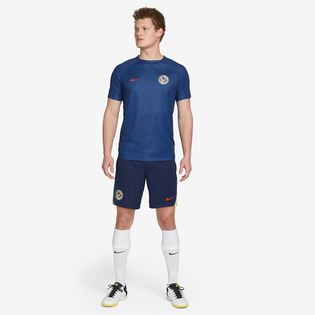 NIKE - 正規品新品☆クラブアメリカ プレマッチユニフォームS☆Club América Nike Club America 23/24 Dri-Fit SS Pre-Match Top - Blue Jay