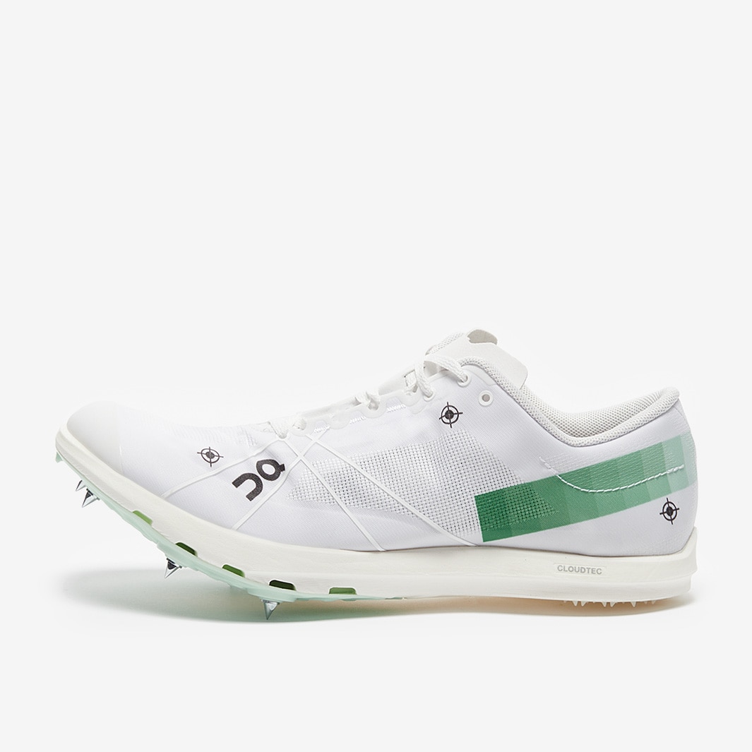 On Womens Cloudspike 1500m - Undyed White/Mint - Womens Shoes