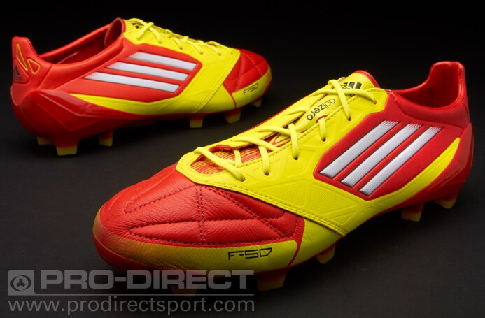 Chaussure de Foot - adidas F50 adizero TRX FG (Cuir) - Terrain Sec