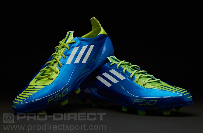 adidas Football Boots - adidas F50 adizero TRX FG - Firm Ground - Soccer Cleats - Anodized Blue-White-Slime |