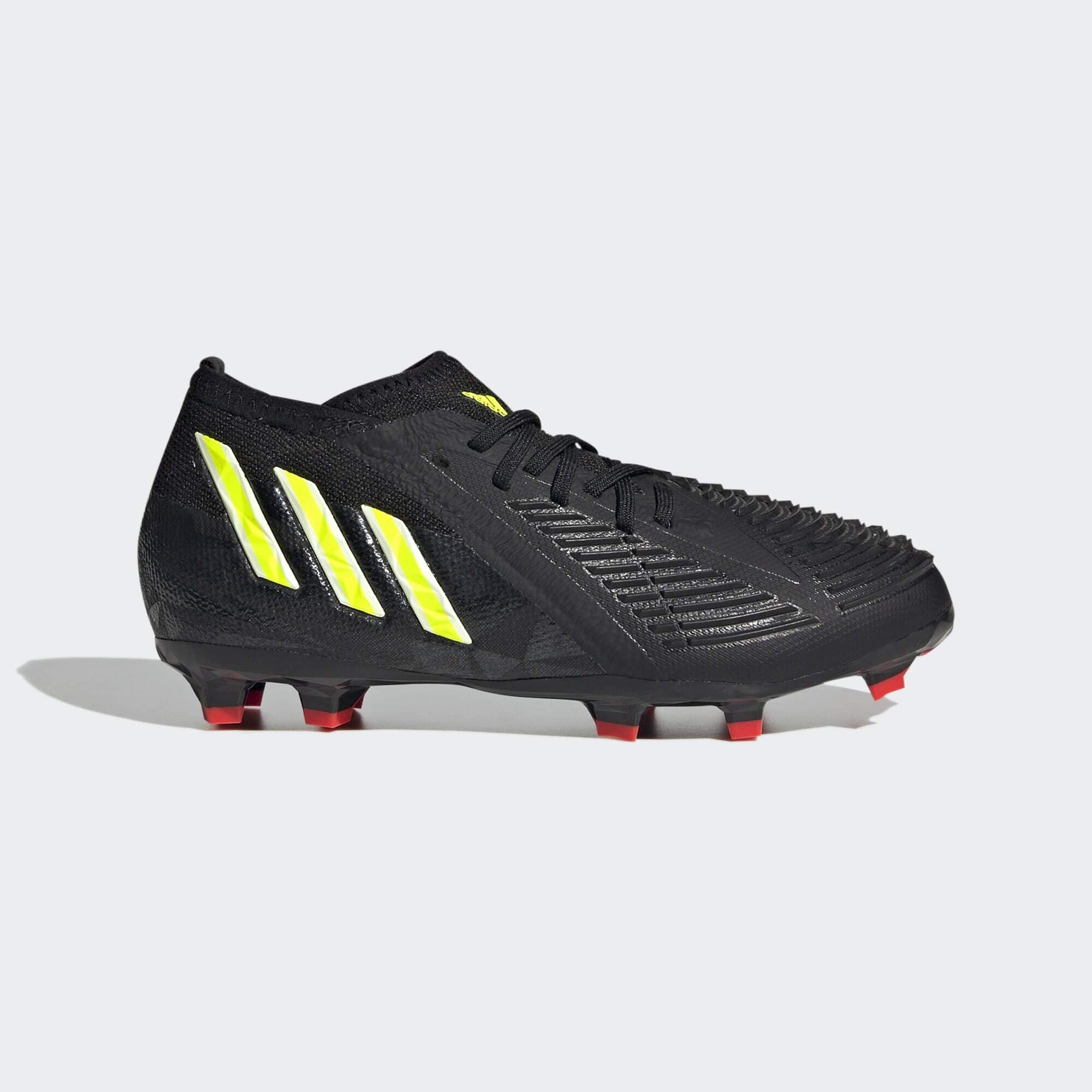 adidas Kids Predator Edge.1 FG - Core Black/Solar Yellow
