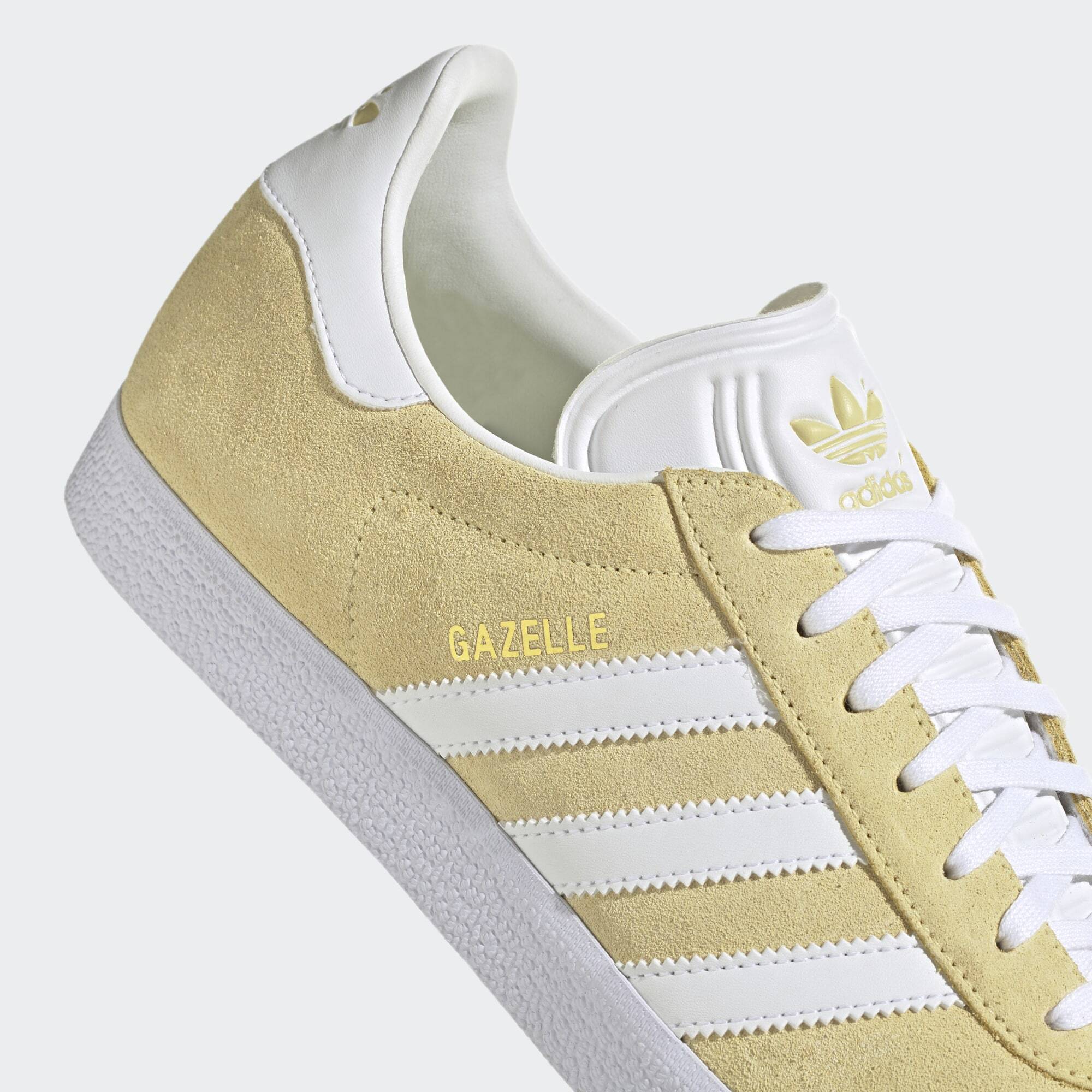 adidas gazelle silver green womens ADIDAS GAZELLE Jaune  De Long En Large