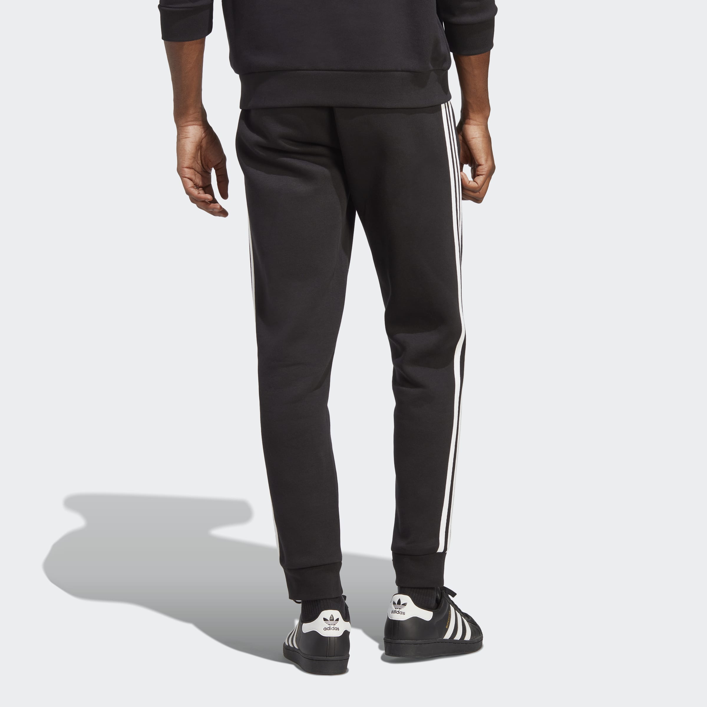 adidas Originals Classics 3-Stripes Joggers - Black-Bottoms-Mens ...