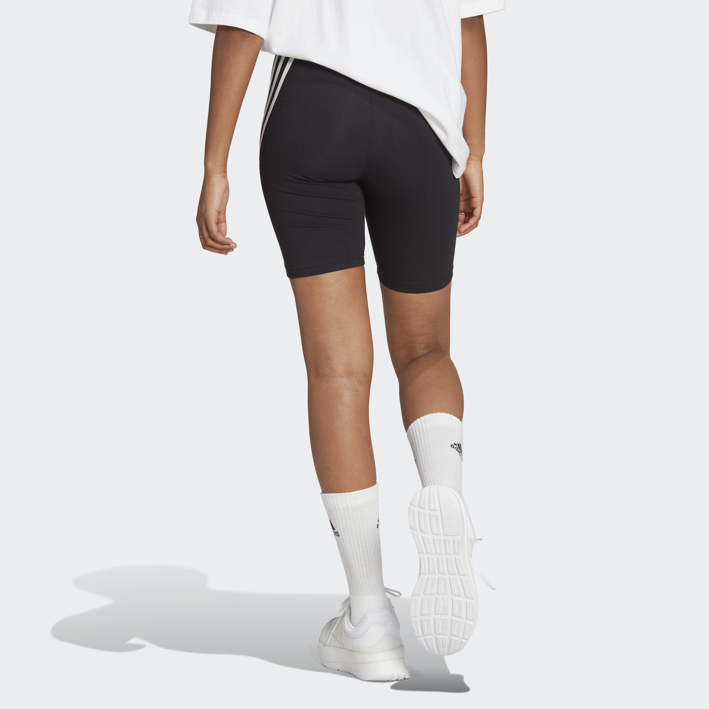 adidas Future Icons 3Stripes Bike Shorts Black Womens Clothing