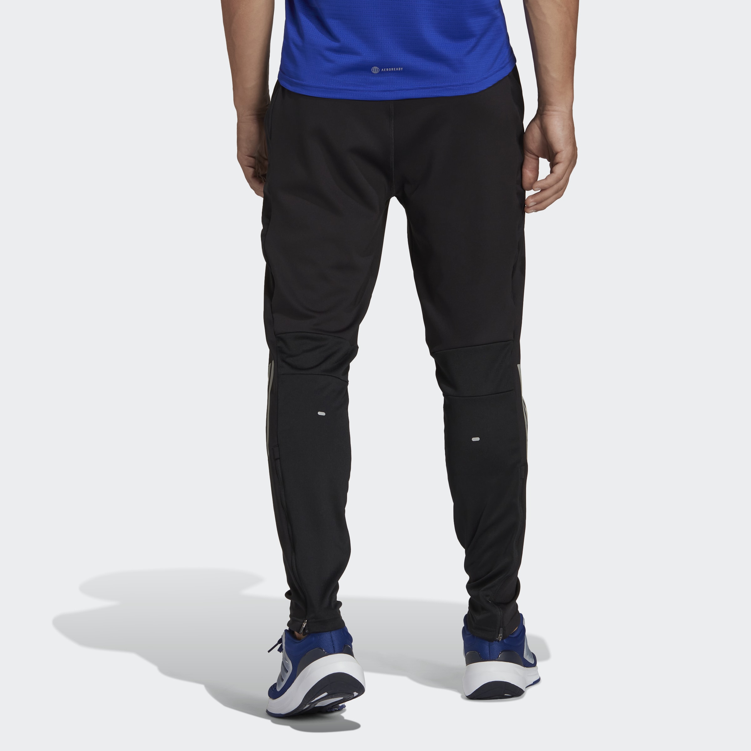 adidas Own the Run Astro Knit Joggers Black Mens Clothing