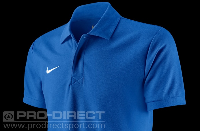 Nike Team Sport Express Core Polo Mens Football Training Wear Royal Blue-White | Pro:Direct Soccer