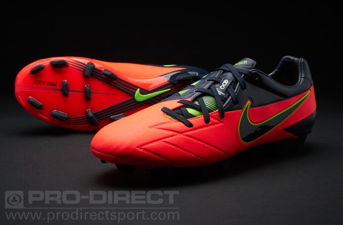 Botas de Fútbol Nike - Nike T90 Laser IV FG - Terreno Firme Tacos Fútbol - Rojo/Negro | Pro:Direct Soccer
