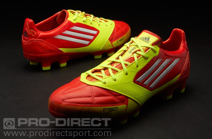 disfraz Fortaleza pedazo Botas de Fútbol Adidas - adidas F50 adiZero TRX HG Piel - Terrenos Duros -  Tacos de fútbol - Amarillo/Rojo/Blanco | Pro:Direct Soccer