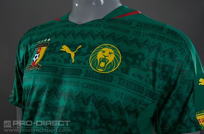 PUMA CAMEROON 2014 HOME JERSEY power green - Soccer Plus