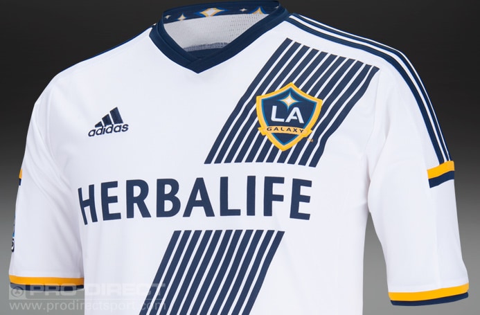 LA Galaxy 2012 Home Replica - adidas Football Shirt - SoccerBible