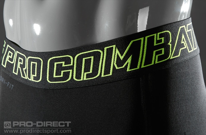 Nike Pro Combat Recovery Hypertights - Baselayer Clothing - Black/Volt