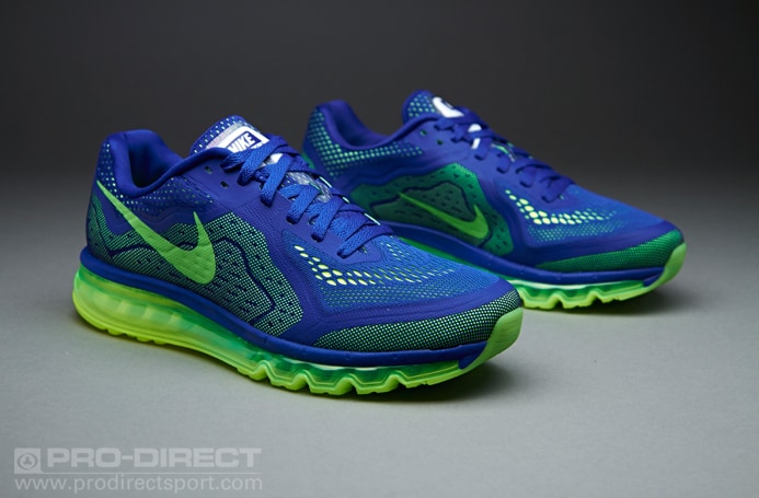 Nike Air Max 2014 - Mens Running Shoes - Deep Royal Blue-Electric  Green-Volt-Black | Pro:Direct Running
