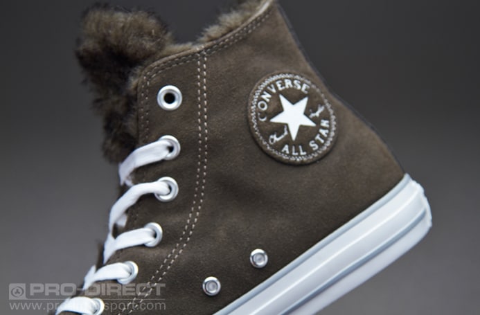 Womens Shoes Converse Chuck Taylor All Star Fun Fur Charcoal